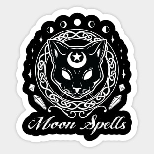 Moon Spells Sticker